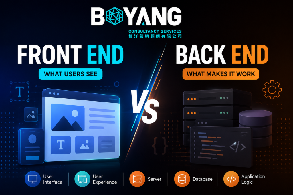 Front End vs Back End development comparison