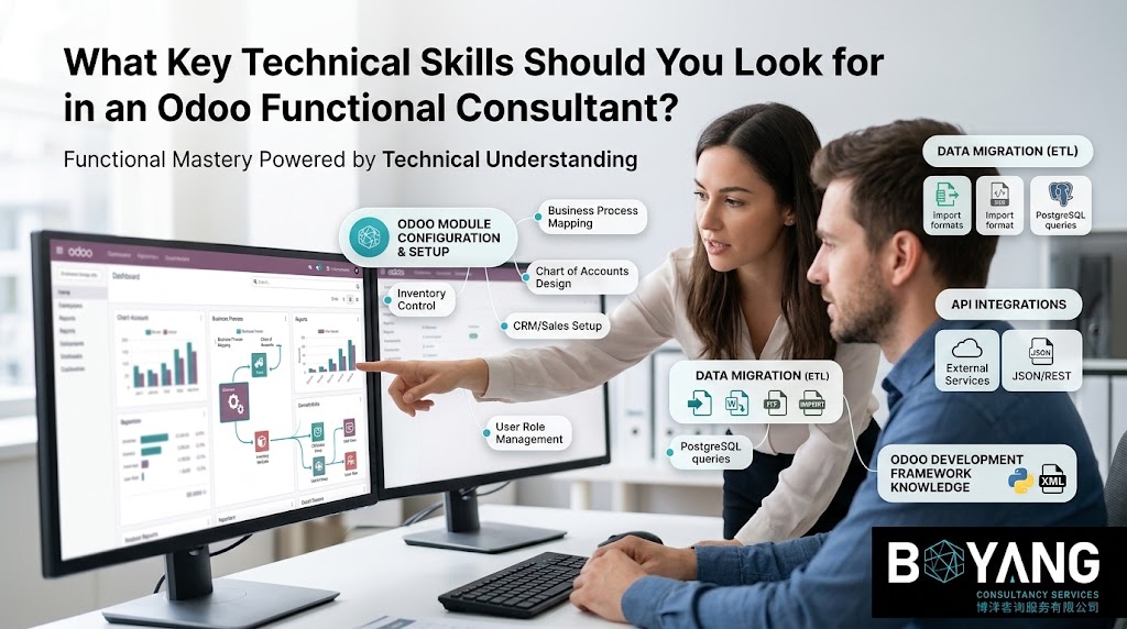 What Key Technical Skills Should You Look for in an Odoo Functional Consultant? Please create featured image for this