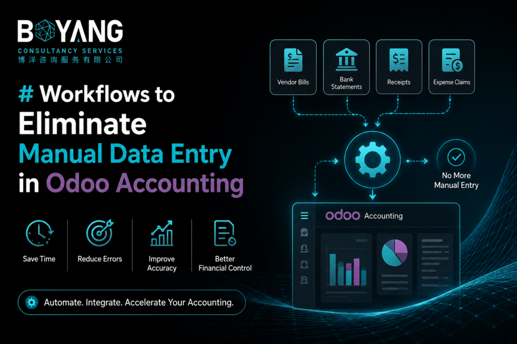 Workflows to Eliminate Manual Data Entry in Odoo Accounting